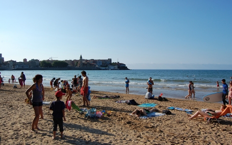 Gijon urban beach