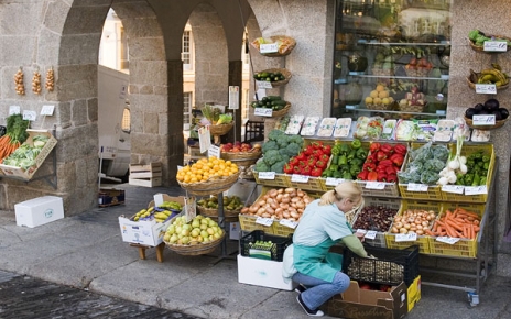 Saturday morning market in the beautiful town of Betanzos, Galicia