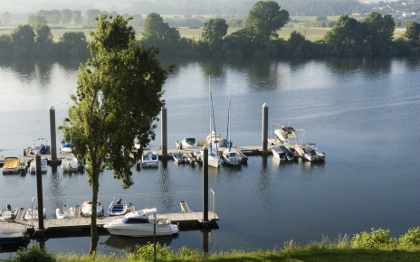 Rio Miño by the historical town of Tui, Galicia