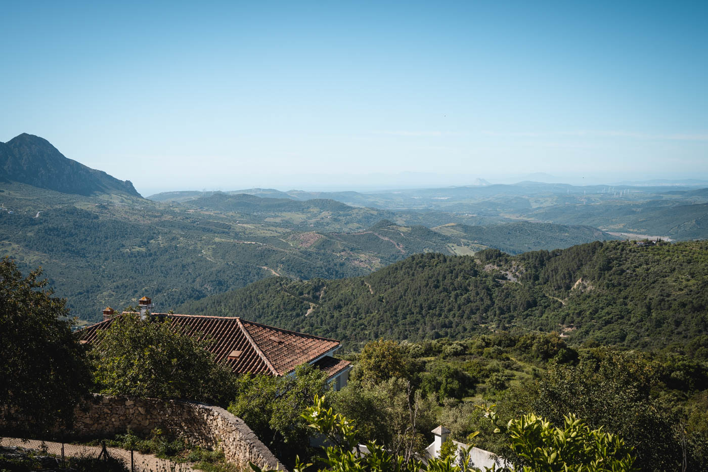 Villa seen from the back