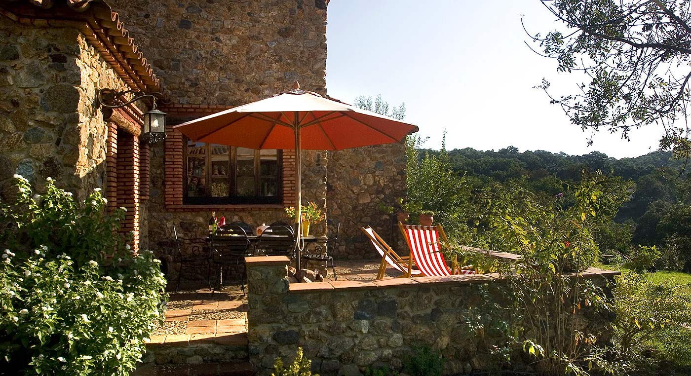 Terrace at the Stork country cottage