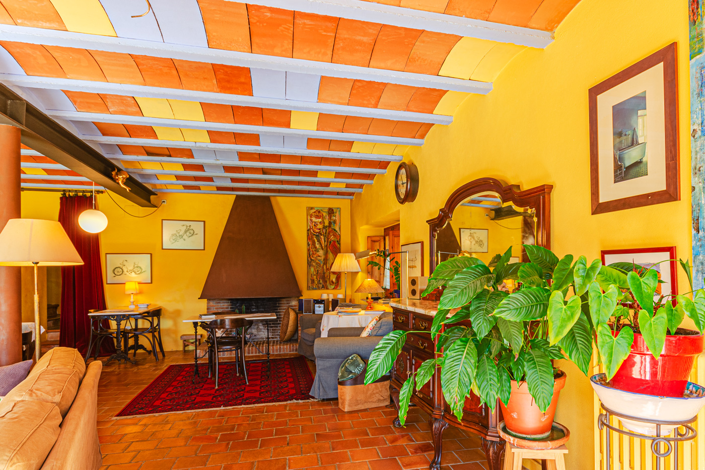 Main door opens to large lving area