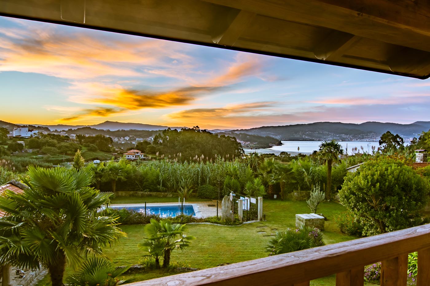 Beautiful sunsets from the Villa