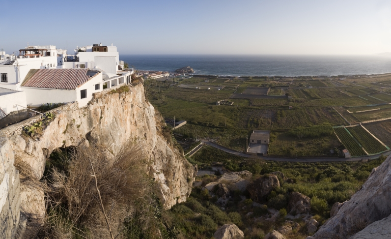 View of the sea from Salobreña town