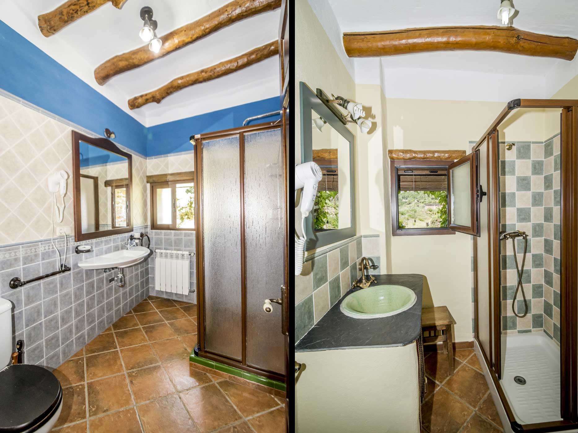 Bathrooms are clean and practical