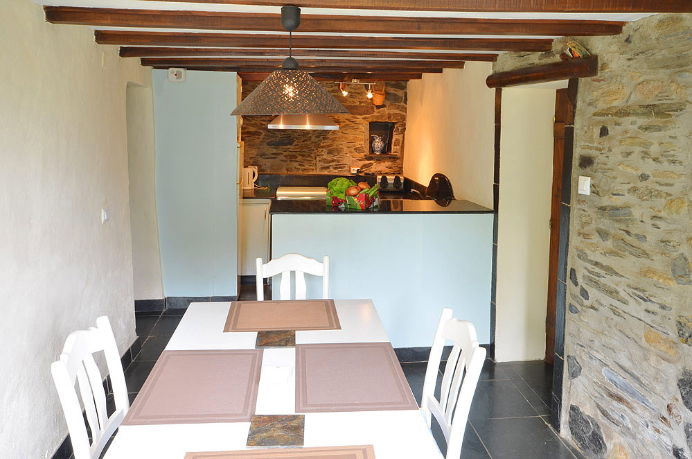 Kitchen / dining area opens to gardens