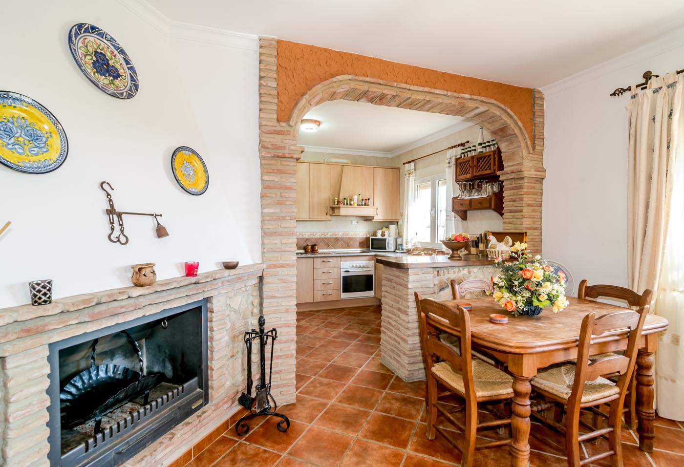 Zona de cocina / comedor de planta abierta