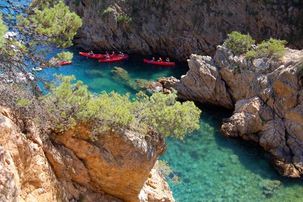 La Foradada's turquoise waters on the Costa Brava