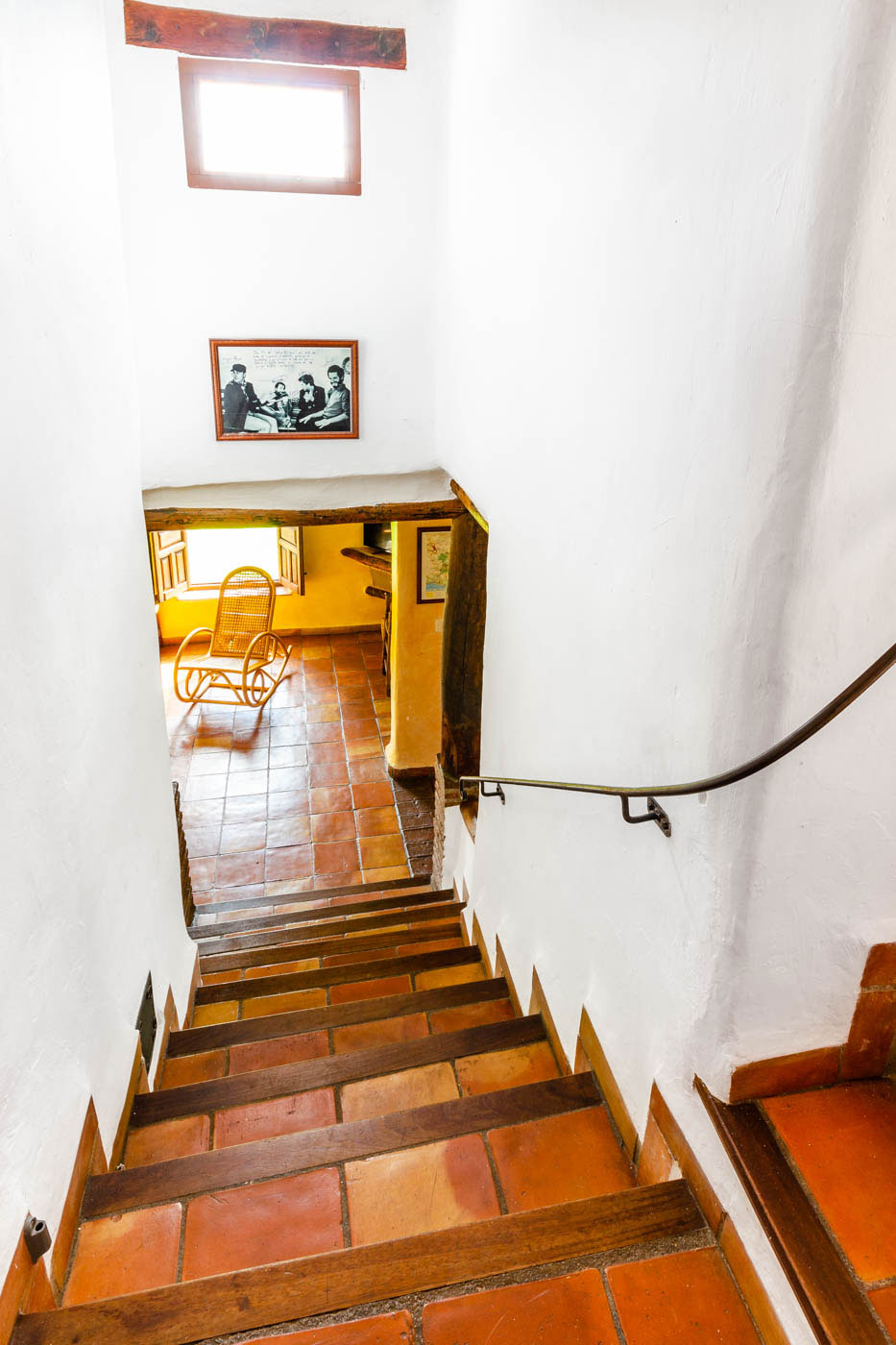 Steps to first floor