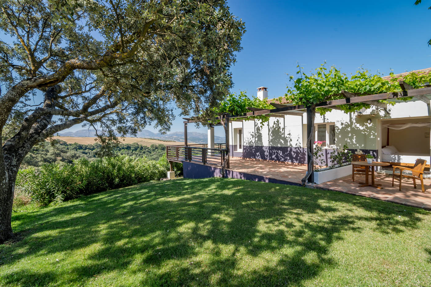 Jardines traseros a los que se accede desde las habitaciones