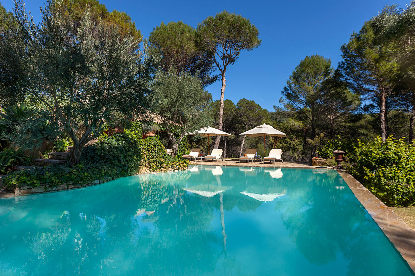 Hermosa piscina grande