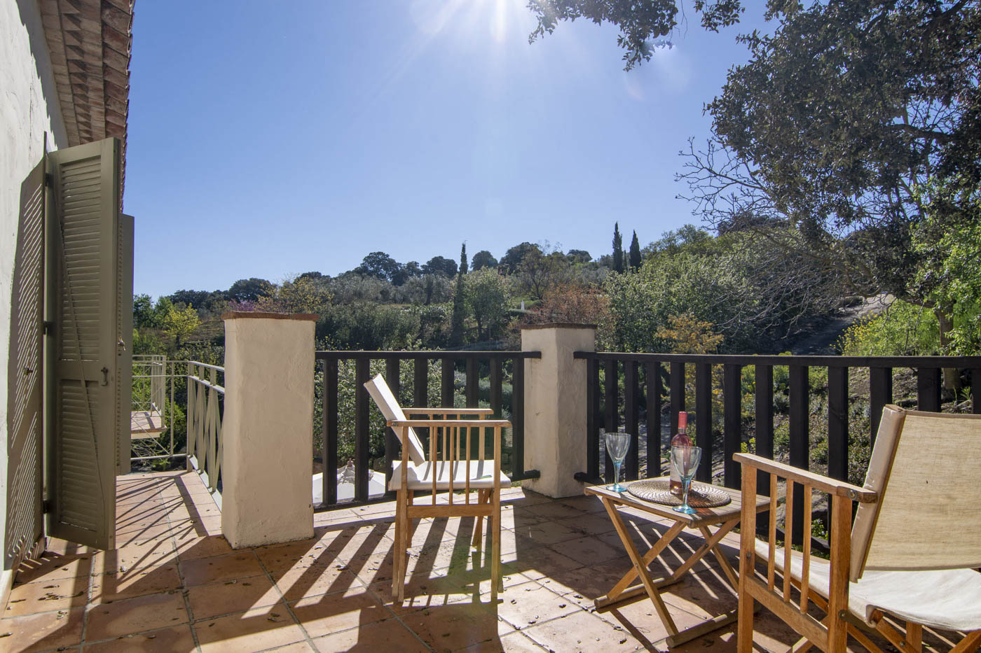 Bedroom terrace is furnished 