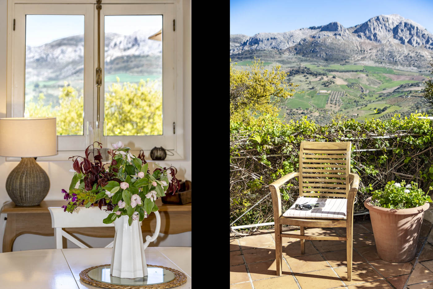 You can enjoy the scenery from inside the house too