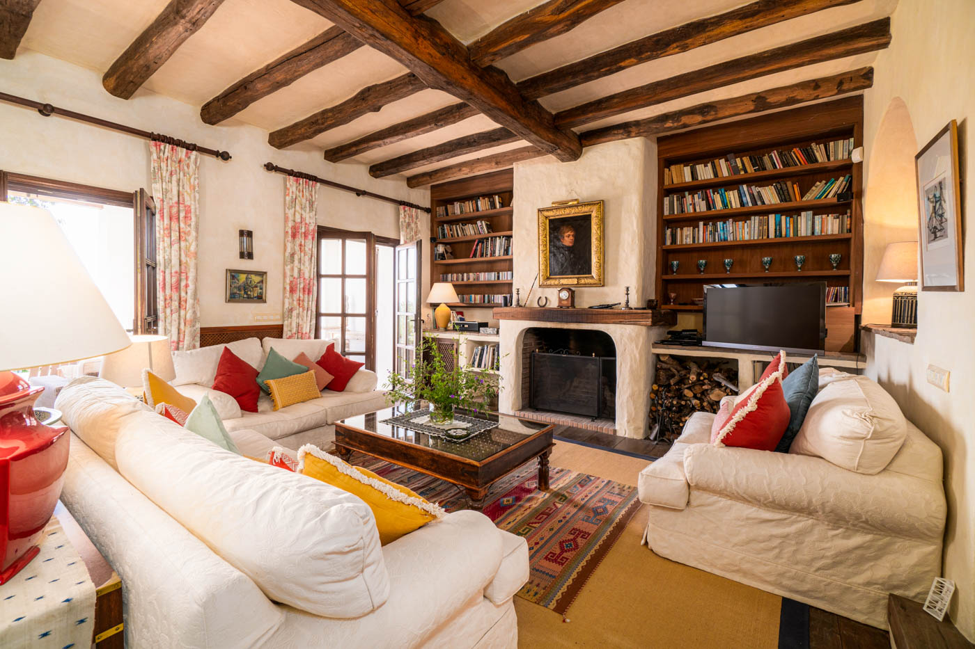 Main living areas with doors opening to terraces