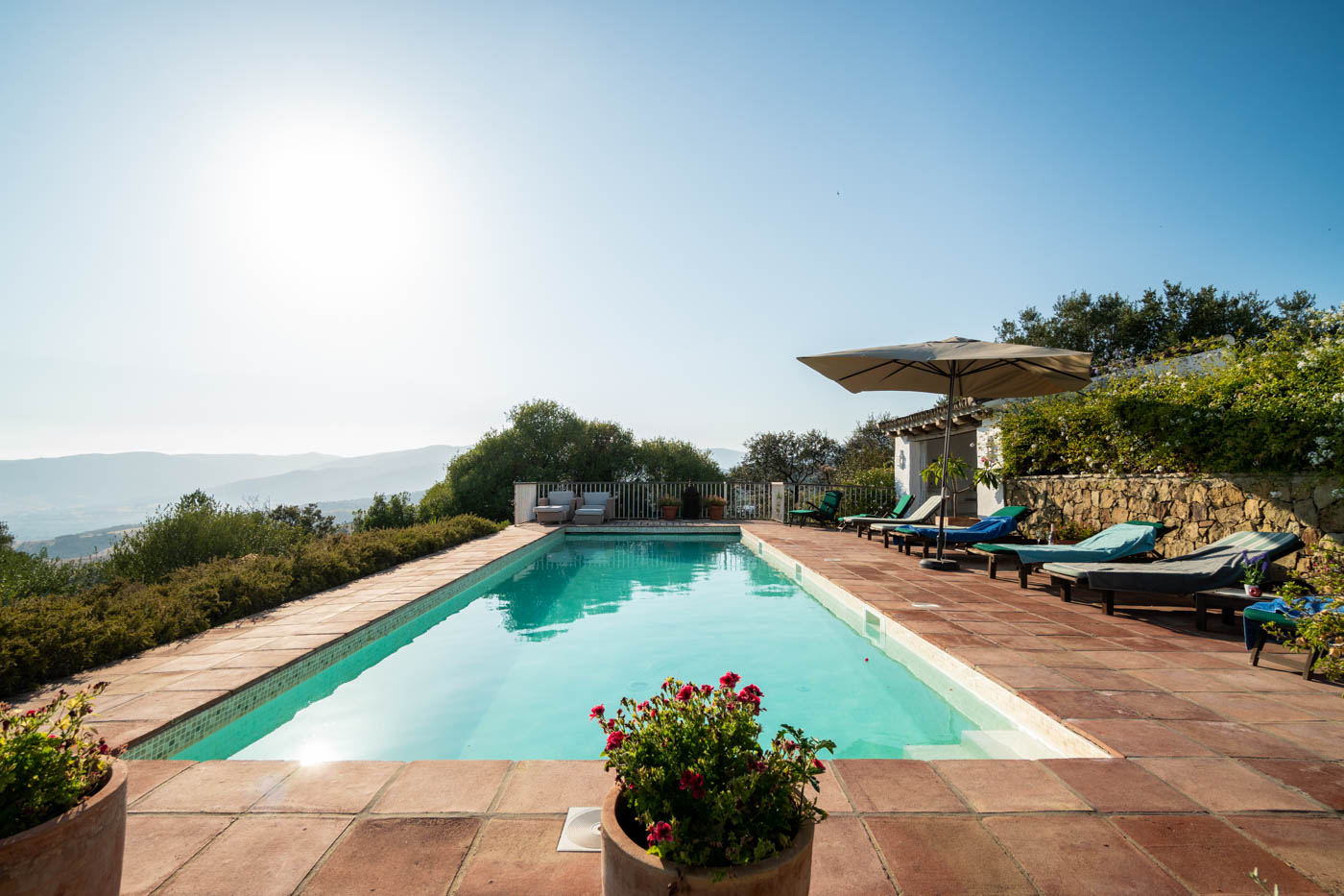 Large pool is 13 metre long (afternoon photo)