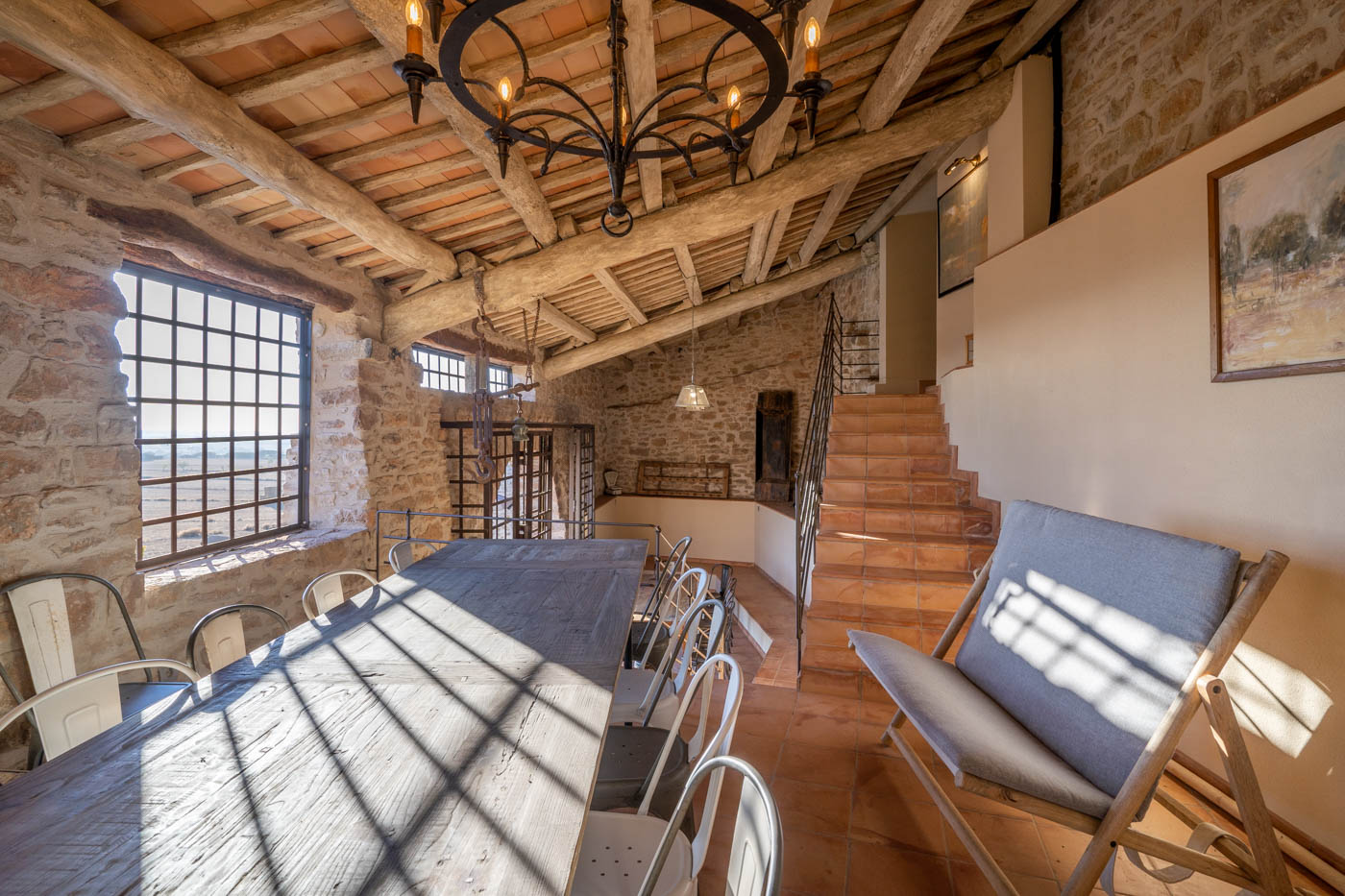 Comedor junto a zona de piscina