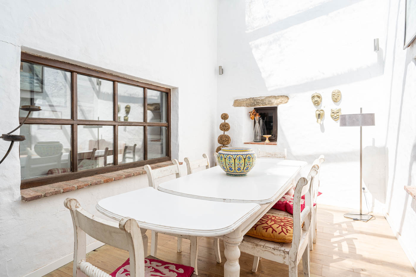 Conservatory style dining room