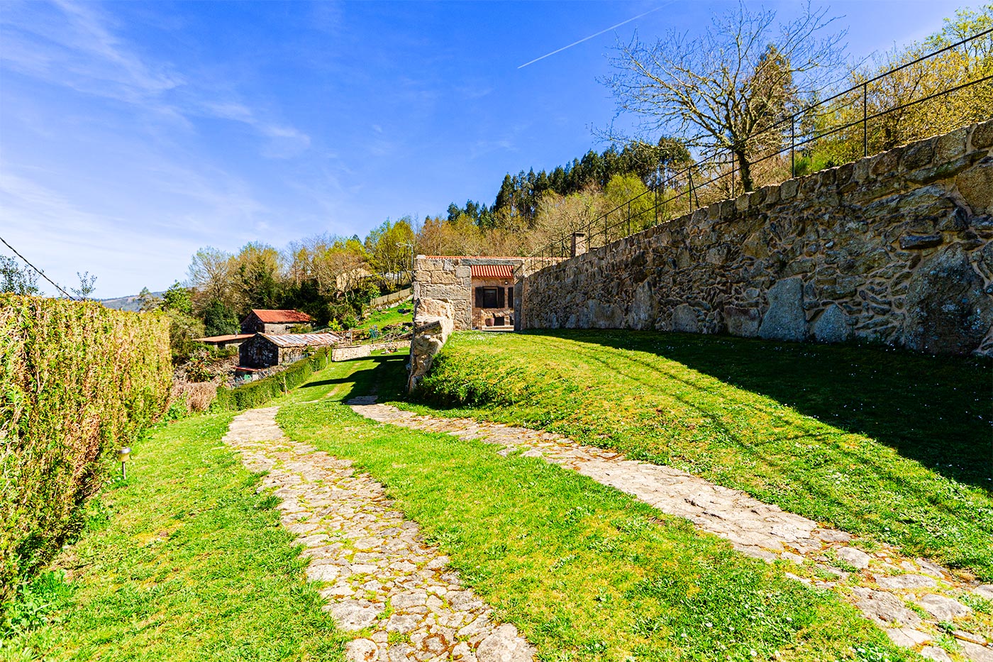 Private parking on two levels