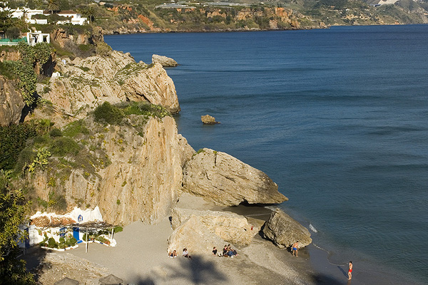 Nerja beach by the Axarquia region