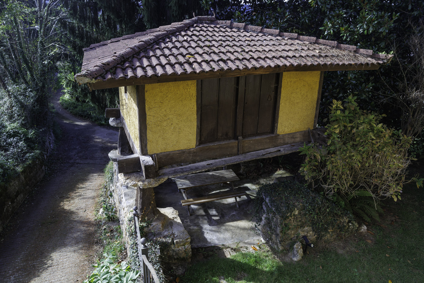 El horreo visto desde primera planta