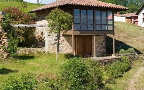 On the edge of little village with one bar / restaurant