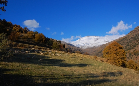 A short walk from Capileira: you see Mulhacen highest peak in Spain