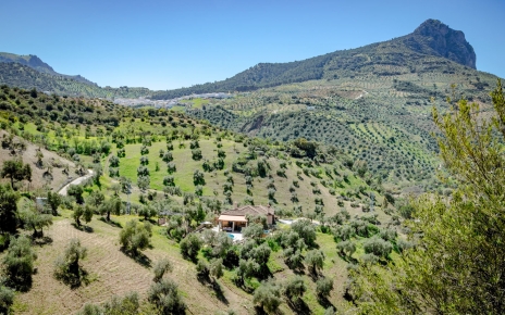 View of the villa and Tajo mountain as backdrop