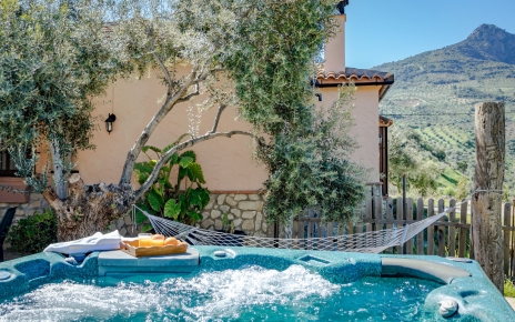 The jacuzzi (unheated) is by the pool area