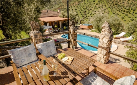 Raised terrace with views