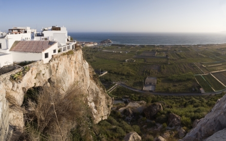 Salobreña coastal town overlooking the sea