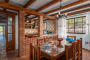 Open dining and kitchen area