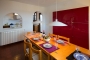 Dining table seats 6 comfortably