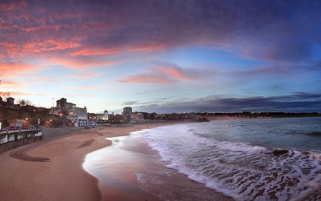 Sardinero beach in Santander city