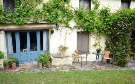 Front of the cottage from garden area