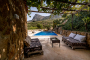 Shaded chill out area
