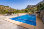 Pool with shallow corner for children