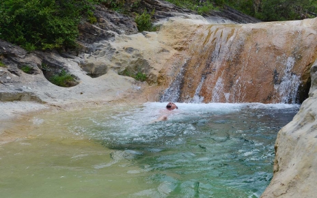 Wild swimming is walking distance from villa