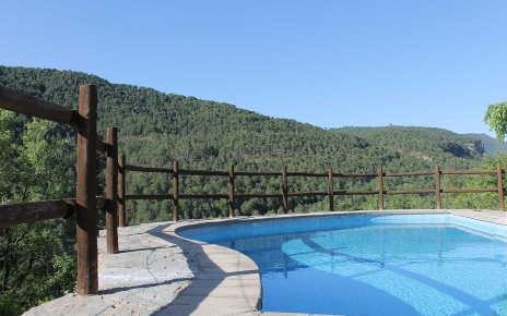 Swimming with canyon views