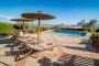 Parasols and sunloungers