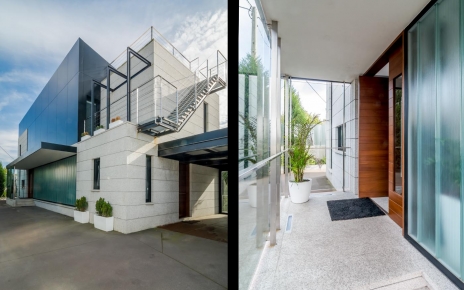 Formal but impressive main entrance