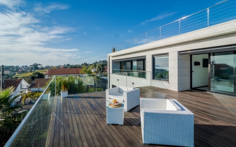 Private terrace by master bedroom