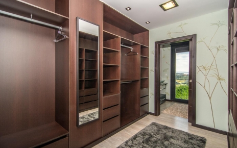 Walk-in dresser in master bedroom