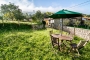 There is a portable barbecue available