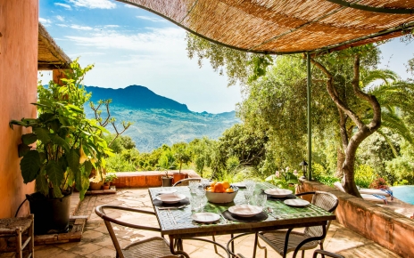 Terraces with pergola