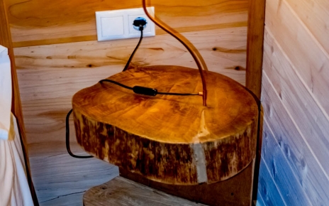 Even all the lamps are innovative and hadcrafted