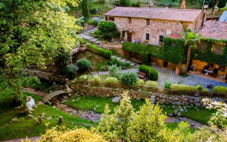 Main farmhouse seen from above