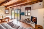 Living space with fireplace