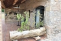 Porch is screened for privacy from next door apartment