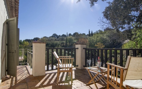 Bedroom terrace is furnished