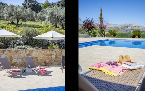 Sunbathe by the 10 metre long pool